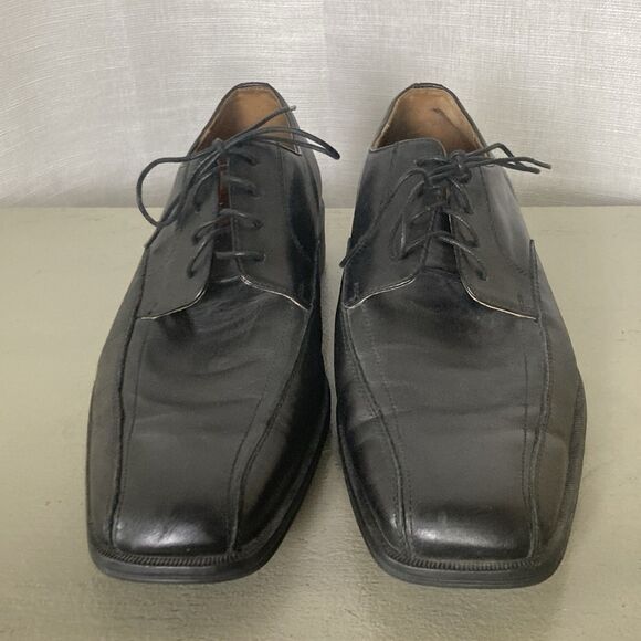 Florsheim Men\'s Sz 11.5 D Corbetta Bike Toe Oxford Shoes 14039-001 Black Leather main image 9